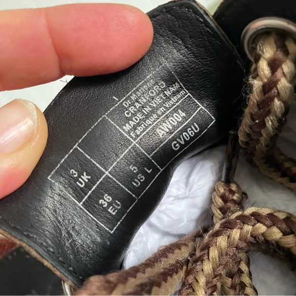 Dr. Martens CRANFORD Oversized Eyelet Low Boots/Oxfords in Brown Leather - Picture 7 of 9